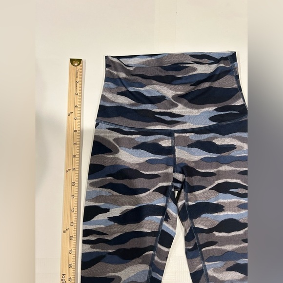 Lululemon Wunder Under Leggings 4 Full Length High Rise Blue Camo - Picture 6 of 8